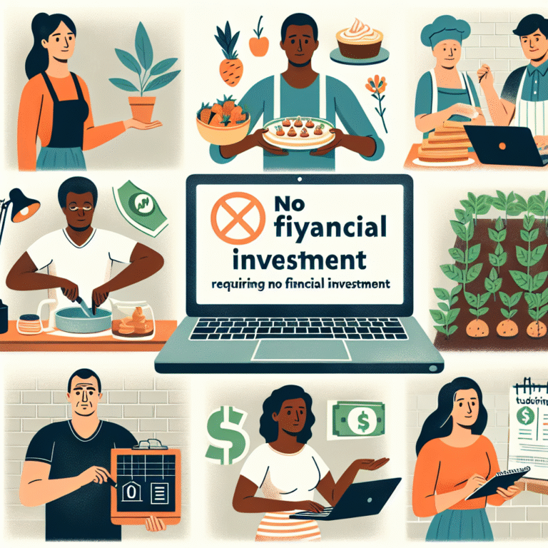 side hustle ideas with no investment