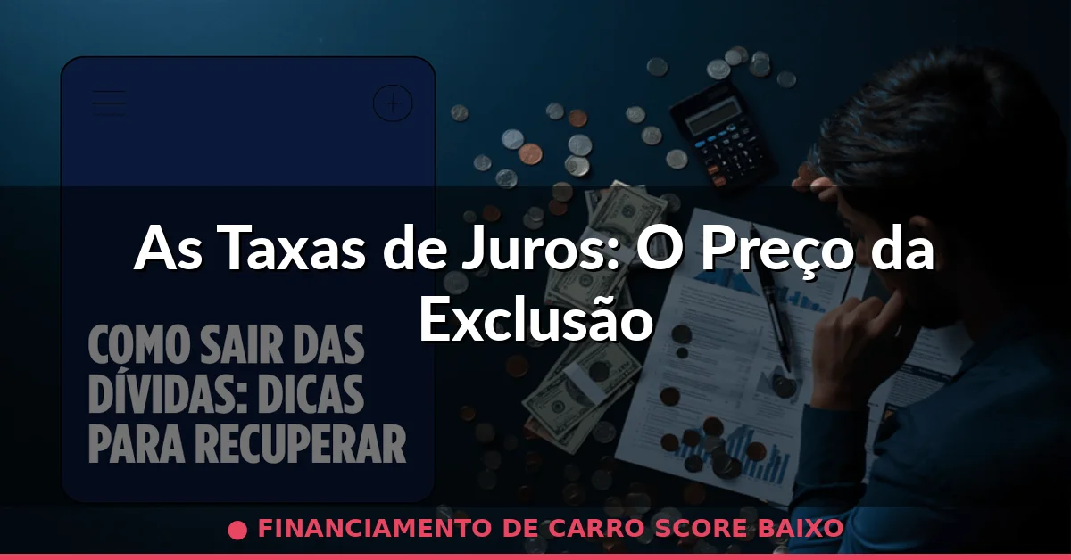 As Taxas de Juros: O Preço da Exclusão — financiamento de carro score baixo
