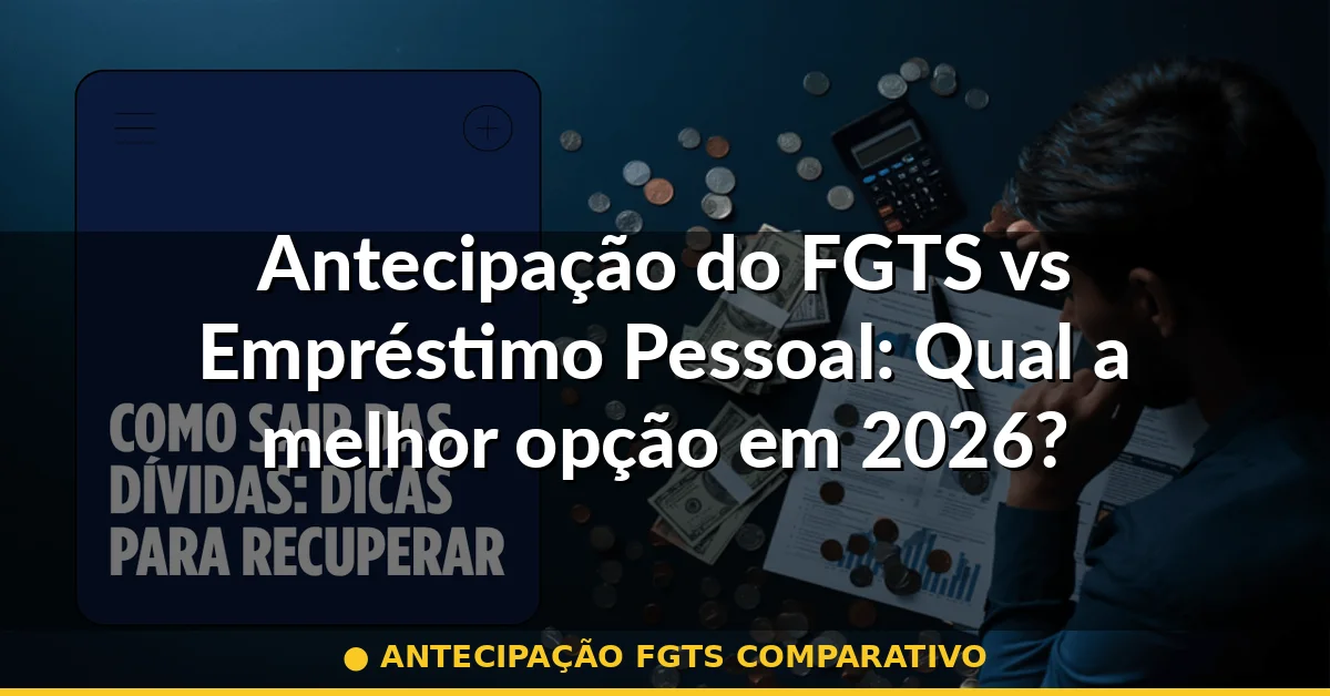 antecipação fgts comparativo — Guia completo 2026