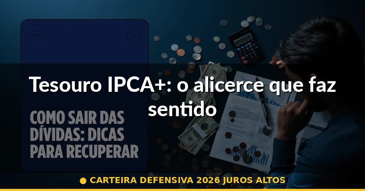 Tesouro IPCA+: o alicerce que faz sentido — carteira defensiva 2026 juros altos