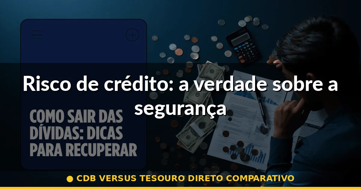 Risco de crédito: a verdade sobre a segurança — cdb versus tesouro direto comparativo
