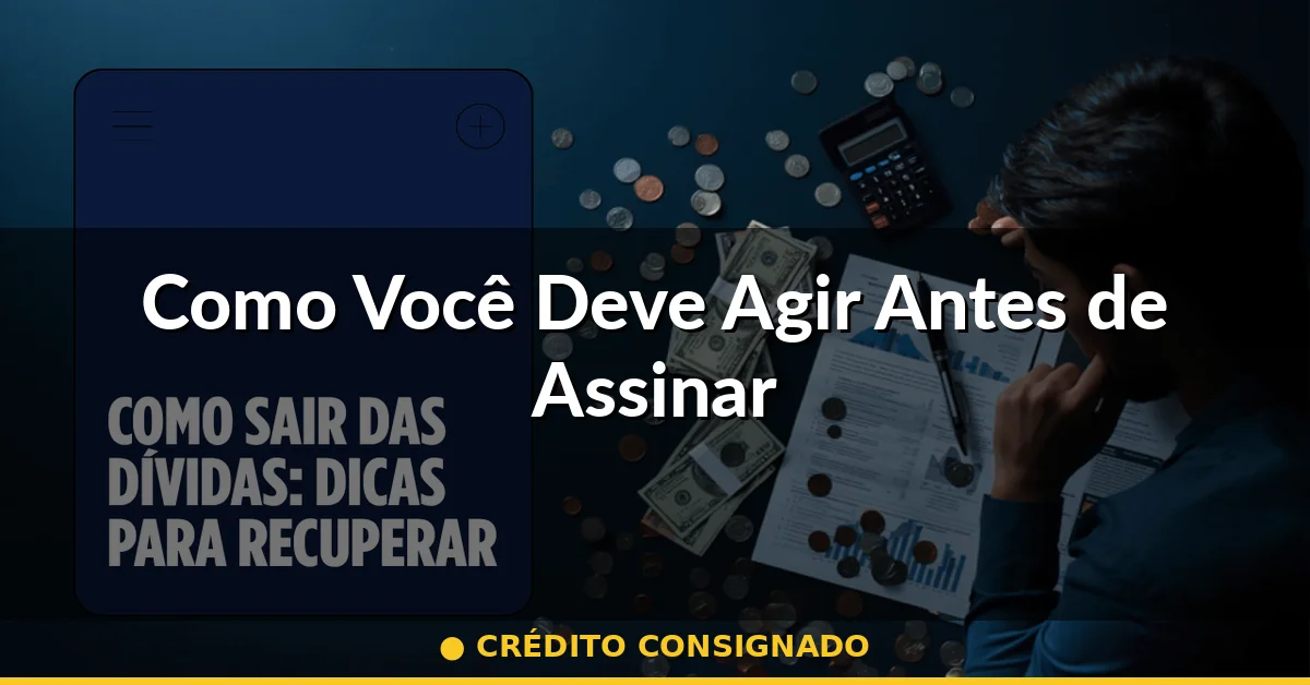 Como Você Deve Agir Antes de Assinar — crédito consignado