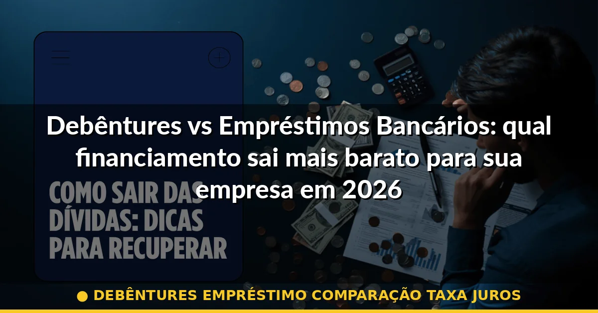 debêntures empréstimo comparação taxa juros — Guia completo 2026