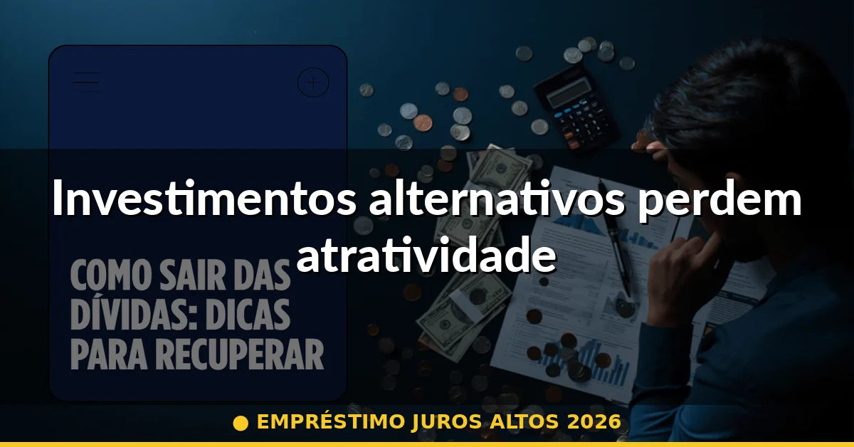 Investimentos alternativos perdem atratividade — empréstimo juros altos 2026
