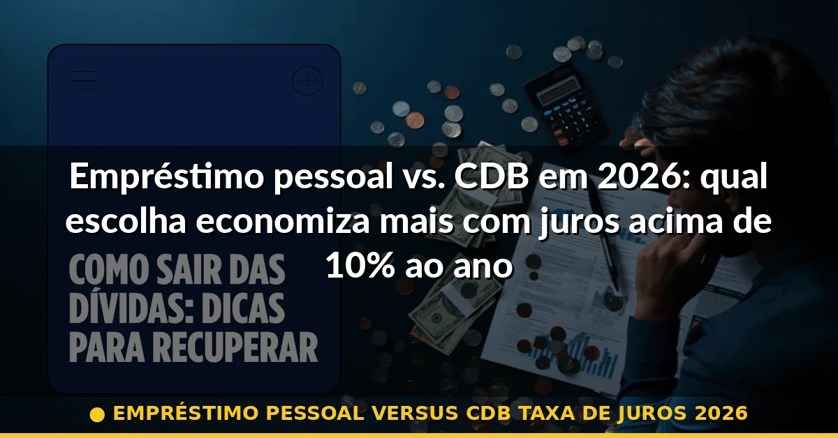 empréstimo pessoal versus cdb taxa de juros 2026 — Guia completo 2026