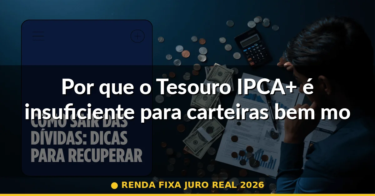 Por que o Tesouro IPCA+ é insuficiente para carteiras bem montadas — renda fixa juro real 2026