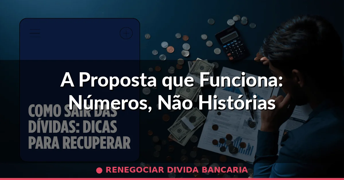 A Proposta que Funciona: Números, Não Histórias — renegociar divida bancaria