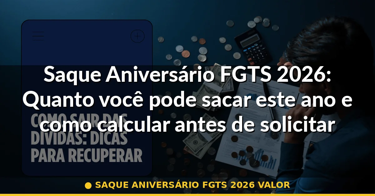 saque aniversário fgts 2026 valor — Guia completo 2026