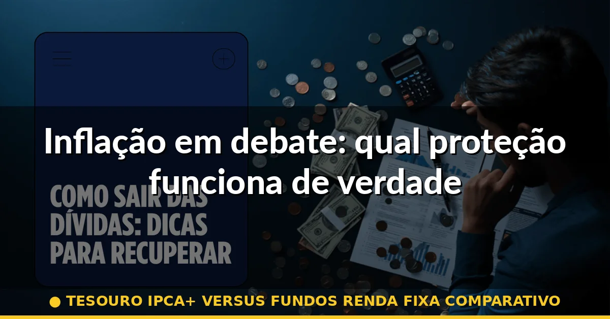 Inflação em debate: qual proteção funciona de verdade — tesouro ipca+ versus fundos renda fixa comparativo