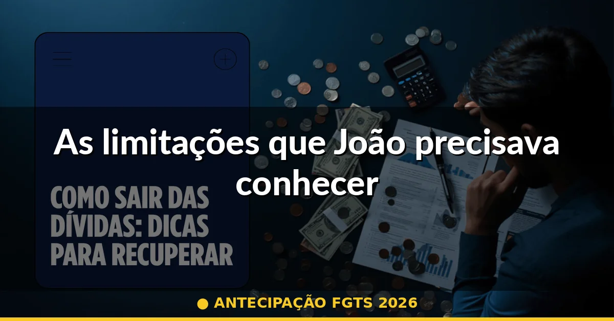 As limitações que João precisava conhecer — antecipação fgts 2026