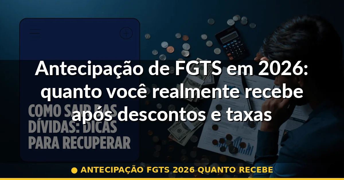 antecipação fgts 2026 quanto recebe — Guia completo 2026
