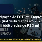 antecipação fgts versus empréstimo pessoal comparativo — Guia completo 2026