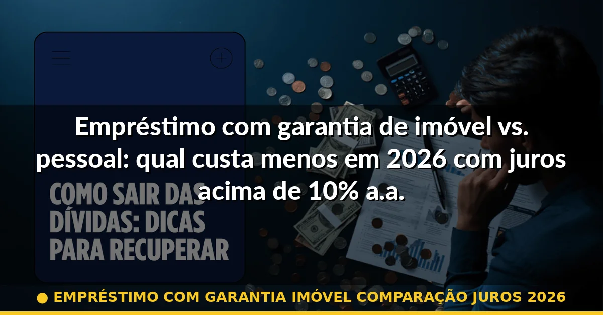 empréstimo com garantia imóvel comparação juros 2026 — Guia completo 2026