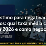 empréstimo para negativado taxa 2026 — Guia completo 2026
