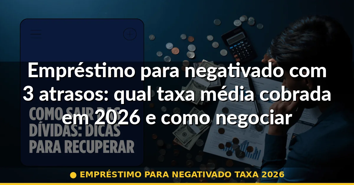 empréstimo para negativado taxa 2026 — Guia completo 2026