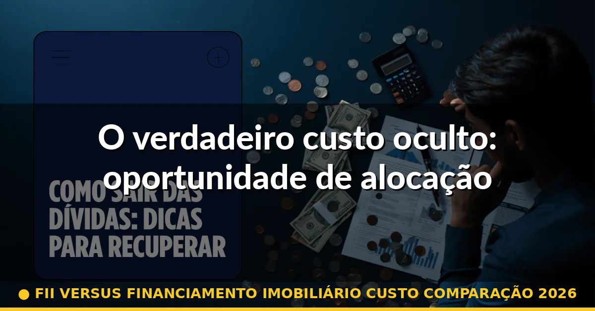 O verdadeiro custo oculto: oportunidade de alocação — fii versus financiamento imobiliário custo comparação 2026