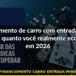 financiamento carro entrada mínima — Guia completo 2026