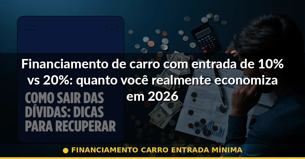 financiamento carro entrada mínima — Guia completo 2026