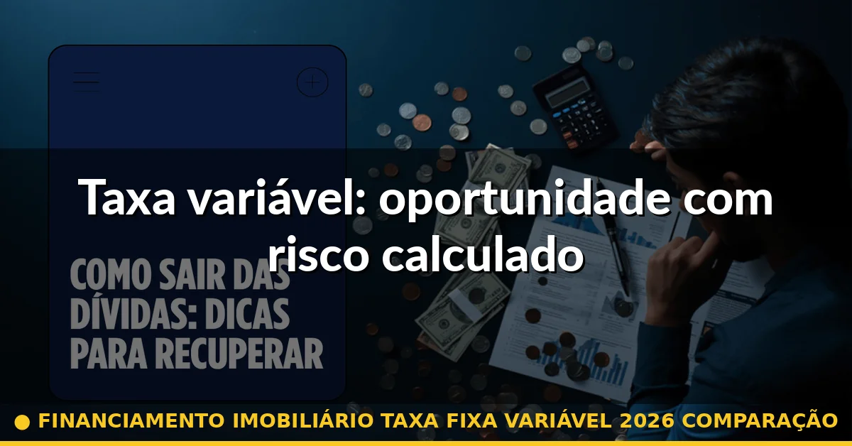 Taxa variável: oportunidade com risco calculado — financiamento imobiliário taxa fixa variável 2026 comparação