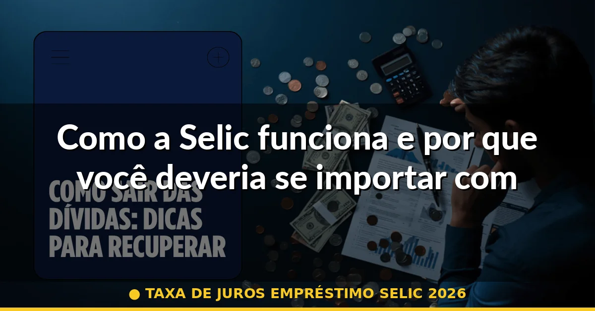 Como a Selic funciona e por que você deveria se importar com ela — taxa de juros empréstimo selic 2026