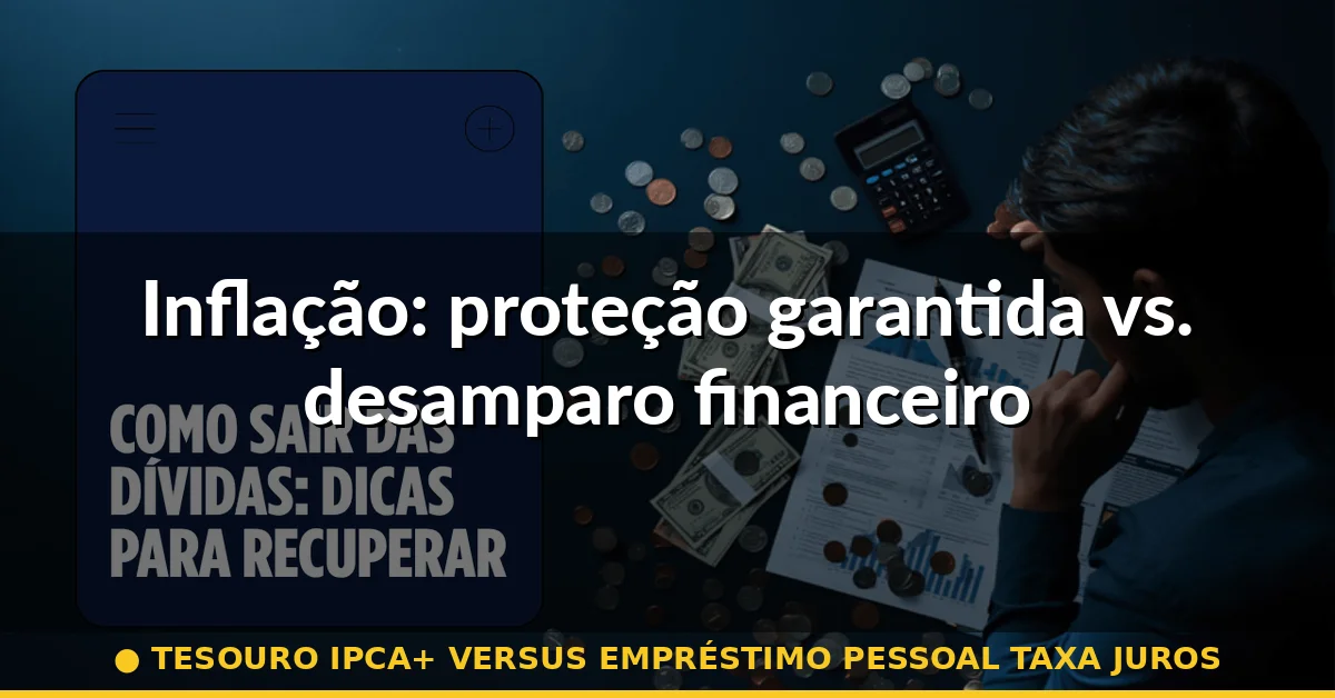 Inflação: proteção garantida vs. desamparo financeiro — tesouro ipca+ versus empréstimo pessoal taxa juros