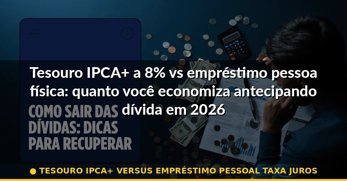 tesouro ipca+ versus empréstimo pessoal taxa juros — Guia completo 2026
