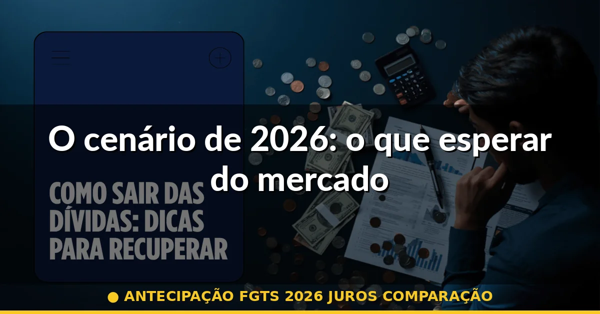 O cenário de 2026: o que esperar do mercado — antecipação fgts 2026 juros comparação