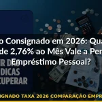 crédito consignado taxa 2026 comparação empréstimo pessoal — Guia completo 2026