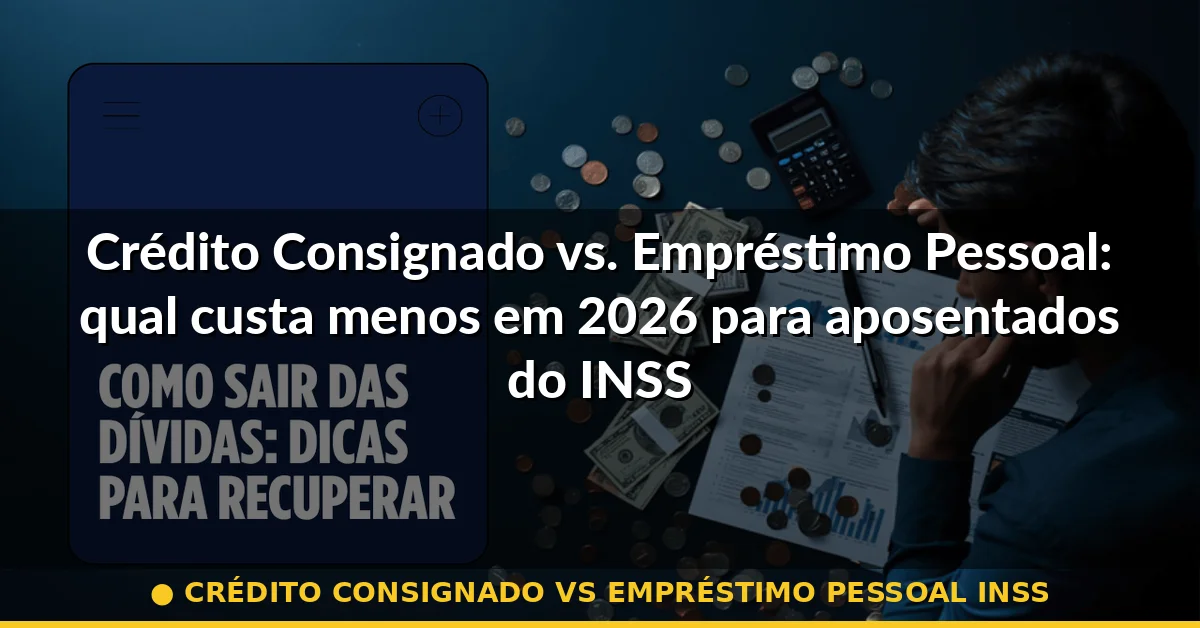 crédito consignado vs empréstimo pessoal inss — Guia completo 2026