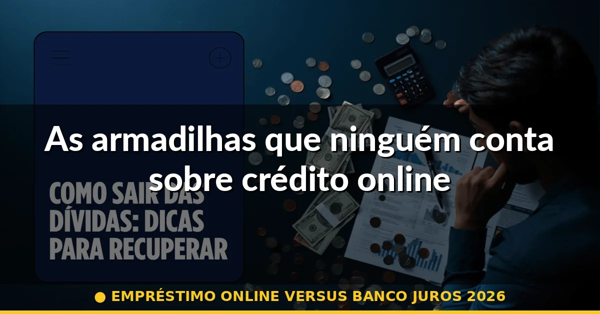 As armadilhas que ninguém conta sobre crédito online — empréstimo online versus banco juros 2026