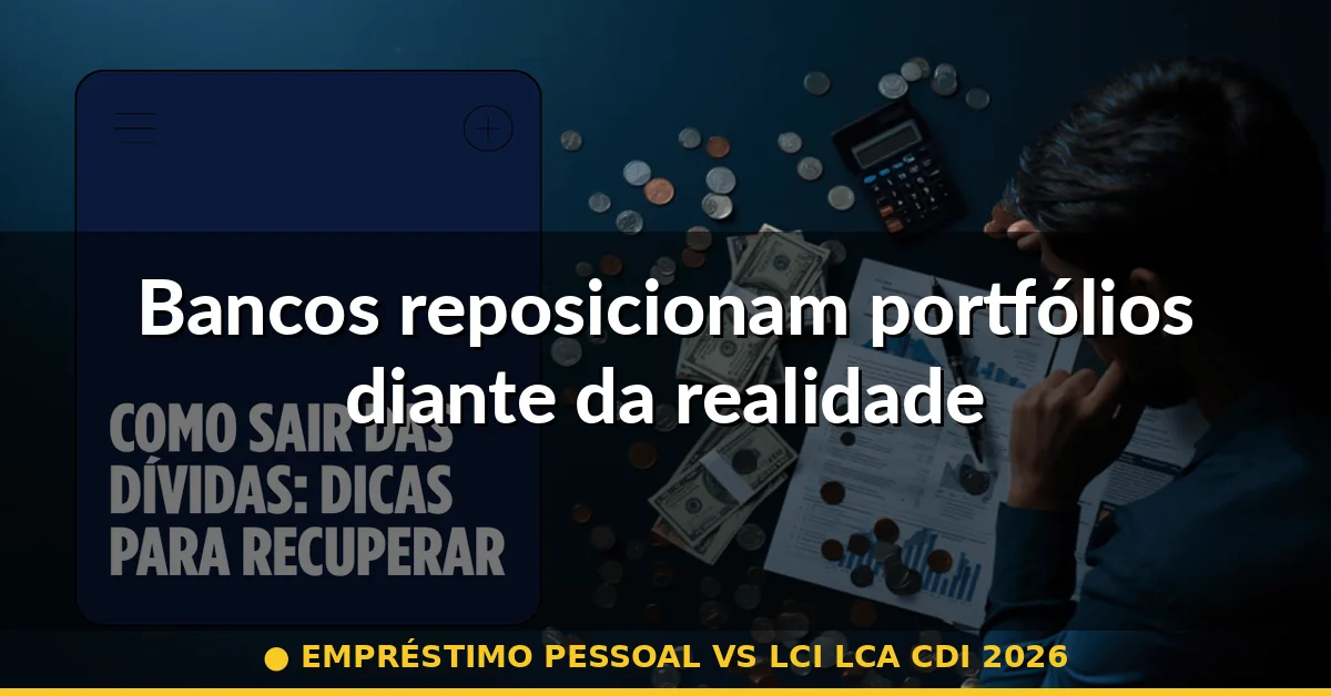 Bancos reposicionam portfólios diante da realidade — empréstimo pessoal vs lci lca cdi 2026