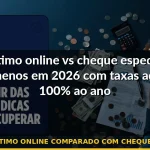 empréstimo online comparado com cheque especial — Guia completo 2026