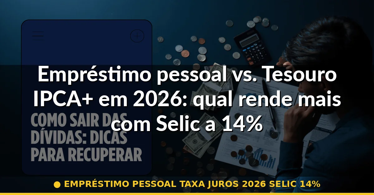 empréstimo pessoal taxa juros 2026 selic 14% — Guia completo 2026