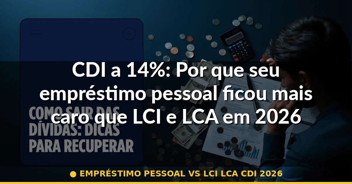 empréstimo pessoal vs lci lca cdi 2026 — Guia completo 2026
