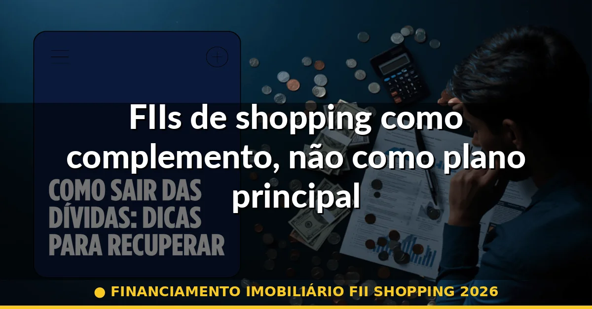 FIIs de shopping como complemento, não como plano principal — financiamento imobiliário fii shopping 2026