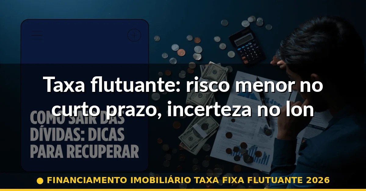 Taxa flutuante: risco menor no curto prazo, incerteza no longo prazo — financiamento imobiliário taxa fixa flutuante 2026