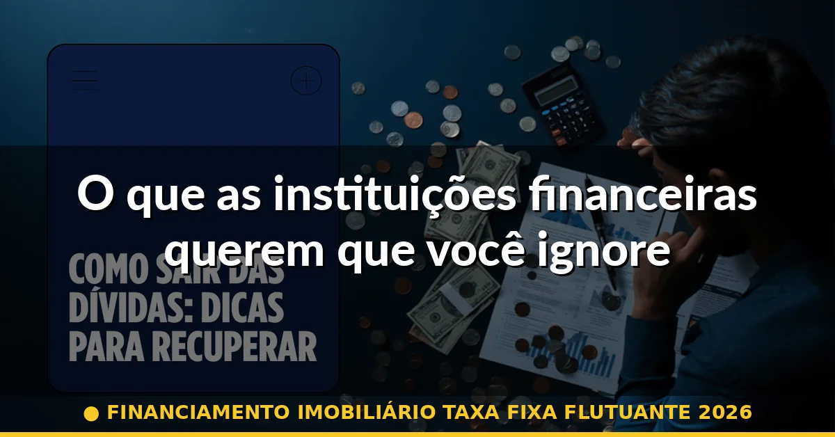 O que as instituições financeiras querem que você ignore — financiamento imobiliário taxa fixa flutuante 2026