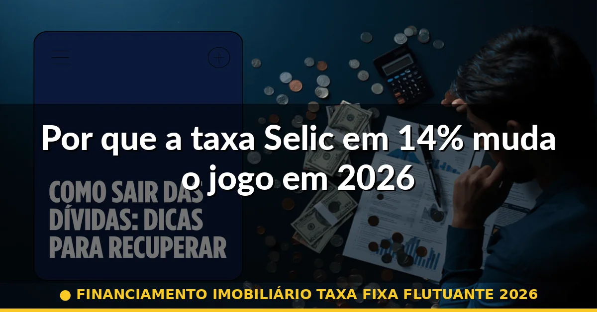 Por que a taxa Selic em 14% muda o jogo em 2026 — financiamento imobiliário taxa fixa flutuante 2026