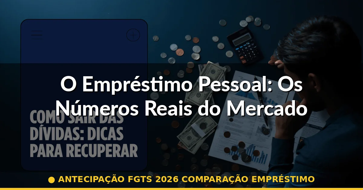 O Empréstimo Pessoal: Os Números Reais do Mercado — antecipação fgts 2026 comparação empréstimo