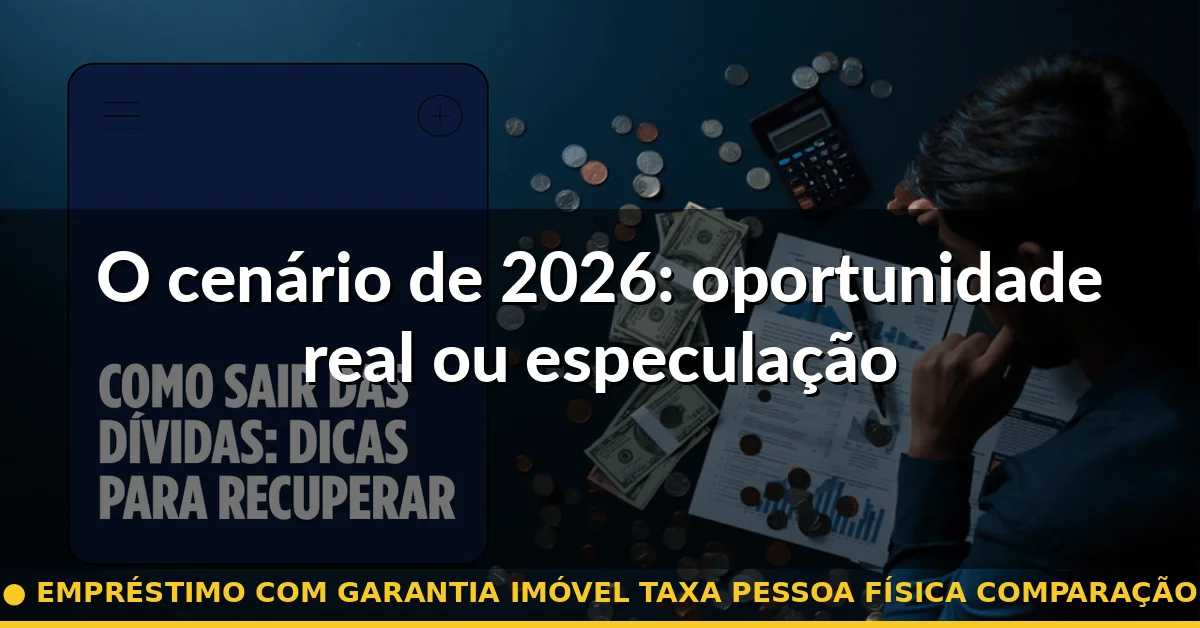 O cenário de 2026: oportunidade real ou especulação — empréstimo com garantia imóvel taxa pessoa física comparação