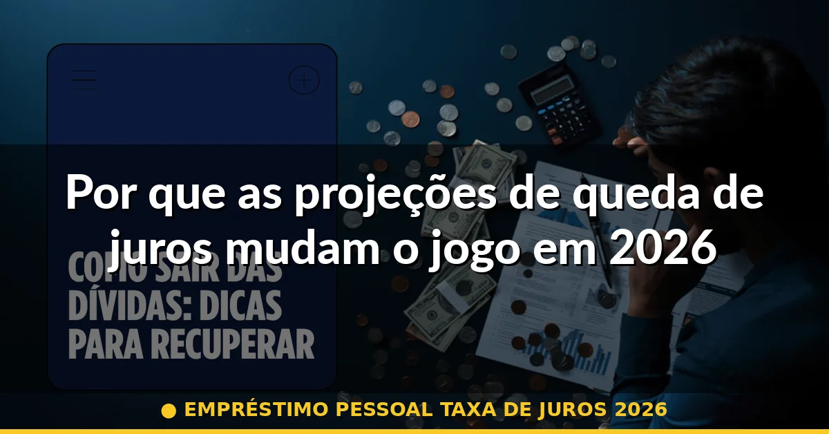 Por que as projeções de queda de juros mudam o jogo em 2026 — empréstimo pessoal taxa de juros 2026