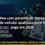 empréstimo com garantia imóvel veículo comparação taxas — Guia completo 2026