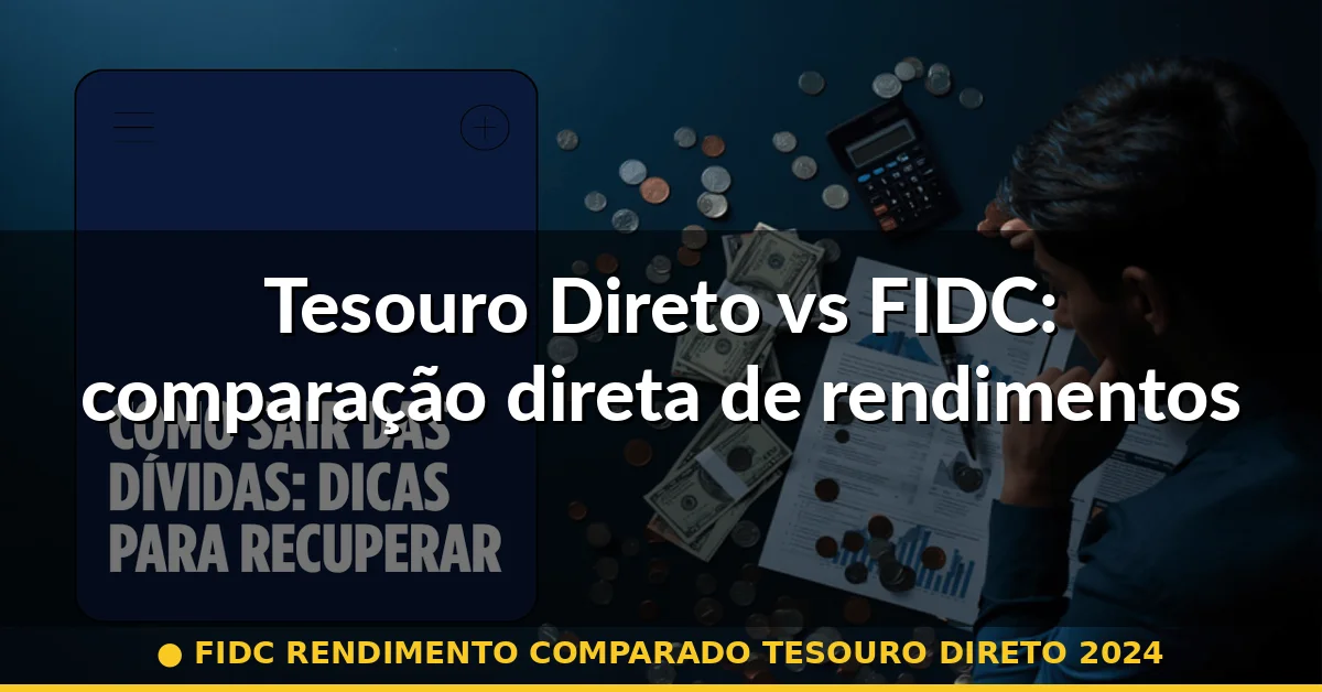 Tesouro Direto vs FIDC: comparação direta de rendimentos — fidc rendimento comparado tesouro direto 2024