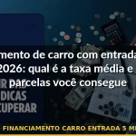 financiamento carro entrada 5 mil — Guia completo 2026