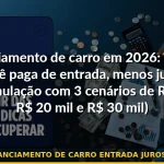 financiamento de carro entrada juros 2026 — Guia completo 2026