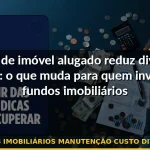 fundos imobiliários manutenção custo dividendos — Guia completo 2026