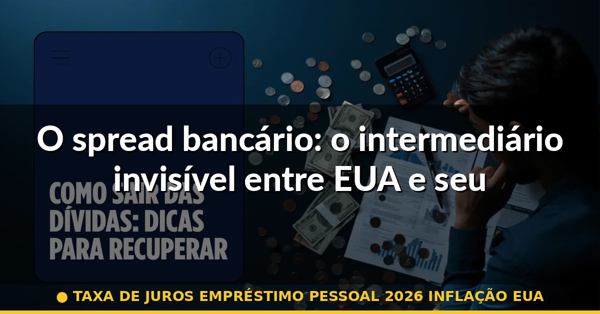 O spread bancário: o intermediário invisível entre EUA e seu bolso — taxa de juros empréstimo pessoal 2026 inflação eua